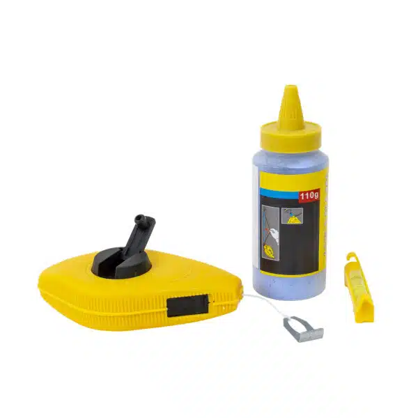 Sfoara trasat 15m, plus praf creta albastru, plus nivela fir / 3858 - imagine 4