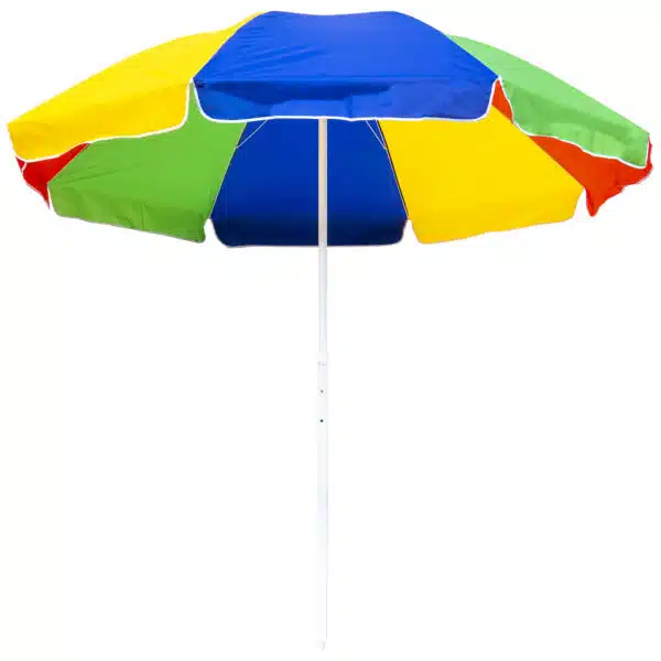 Umbrela protectie soare multicolora diametru 300cm si inaltime 260cm multicolora, stalp 33mm / CC9844 - imagine 4