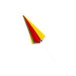 Umbrela protectie soare multicolora diametru 200cm si inaltime 200cm multicolora, stalp 33mm / CC9846 - imagine 3