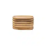 Set 7 platouri din lemn de fag, compartimentat, 60x21x2.5cm / EXT 10196 - imagine 4