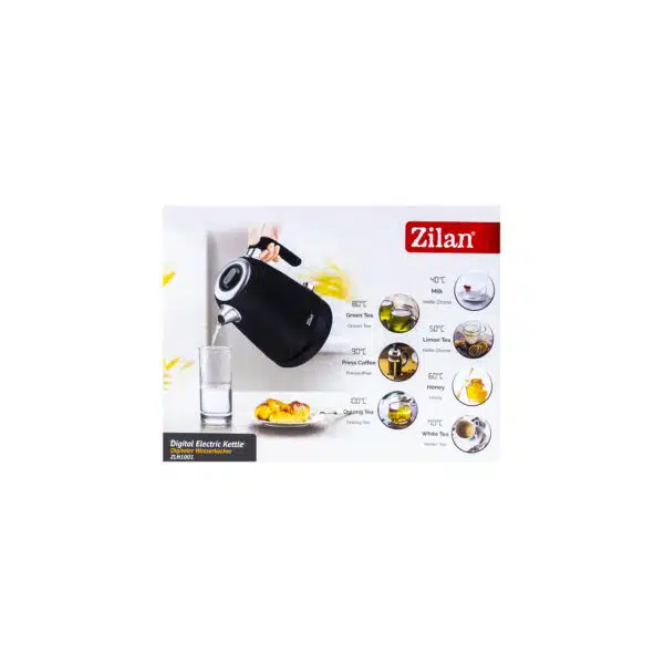 Fierbator electric, digital, putere1850-2200 W, capacitate 1.7l, 7 niveluri intre 40 - 100 grade celsius / ZLN 1001 - imagine 6