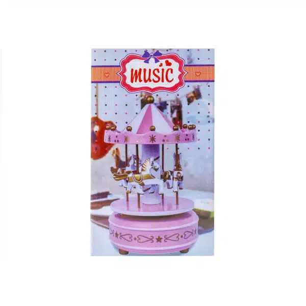 Carusel muzical, rosu, rotativ, 10 x18 cm / CD928_3 - imagine 3