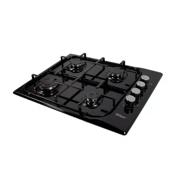Pachet cuptor incorporabil (1857), capacitate 51L, electric, negru, plita incorporabila email (0034), 50 x 60 cm, gaz butelie sau gaz natural (duze de schimb incluse), hota incorporabila telescopica 2 motoare 3680, 2 x 95w / SET 30125 - imagine 3