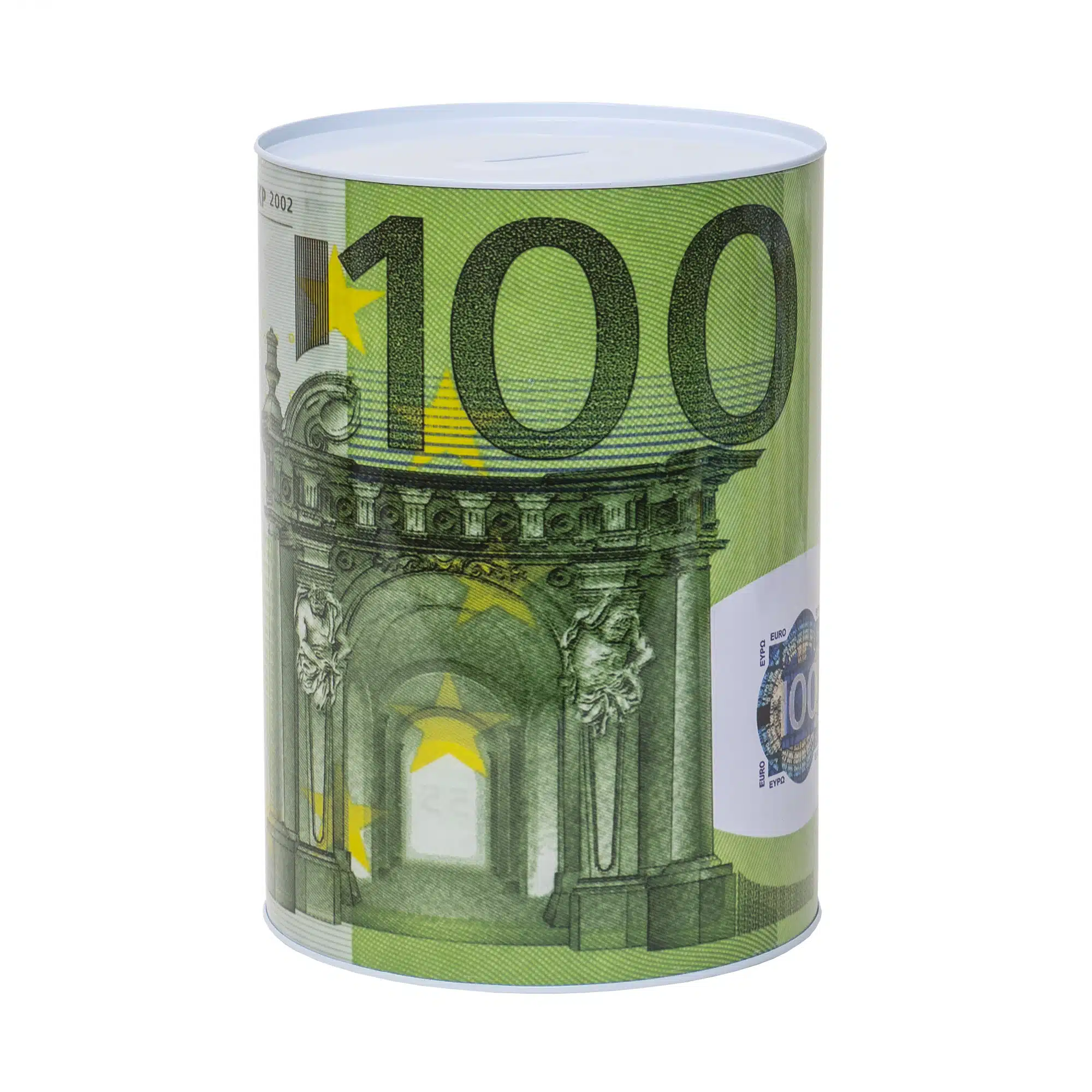 CD2568_3 Pusculita metalica cu bancnota de 100 euro, 22x15cm / CD2568-2 - imagine 1