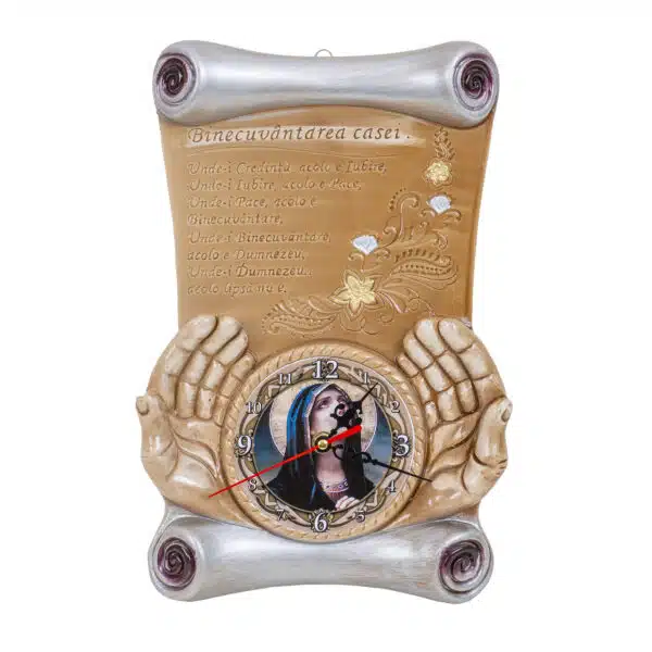 Binecuvantarea casei cu ceas 34x21cm / EXT 9916 - imagine 4