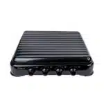 Pachet Aragaz 4 ochiuri, 55X50cm, Ceas pentru butelie,  2m furtun pentru gaz, 3 x coliere pentru furtun, aprinzator, negru / ZLN 7079B_N - imagine 3