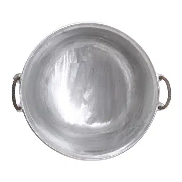 Ceaun tuci aluminiu alimentar, capacitate 60L, fund rotund, cu manere / EXT 10304_1 - imagine 2