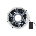 Instalatie de craciun liniara, pentru interior, 50m, 240 leduri, 8 jocuri de lumini, fir negru, lumina alba / EXT 10390_2