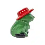 Decoratiune pentru gradina, din ceramica, model broasca mica, inaltime 22cm, lungime 19cm / EXT 10214 - imagine 2