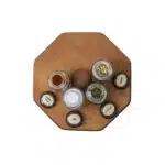 Set suport din lemn plus 12 sticle cu condimente / EXT 10363 - imagine 3