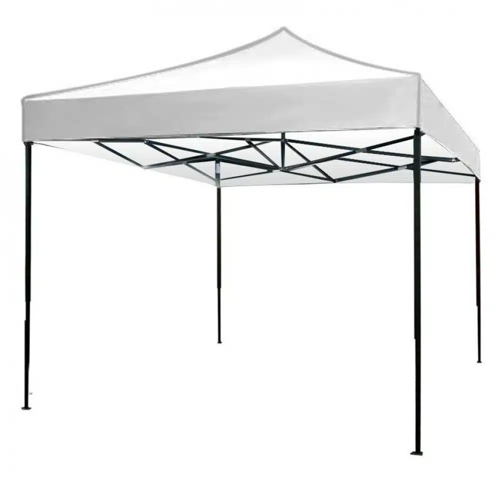 CC9849_alb Cort pavilion metalic pentru gradina, eveniment, impermeabil anti soare dimensiune 3x3 metri / CC 9849_alb - imagine 1