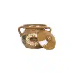 Oala din lut cu capac, diametru 14 cm, capacitate 1l / EXT 10328 - imagine 2