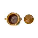 Oala din lut cu capac, diametru 14 cm, capacitate 1l / EXT 10328 - imagine 3