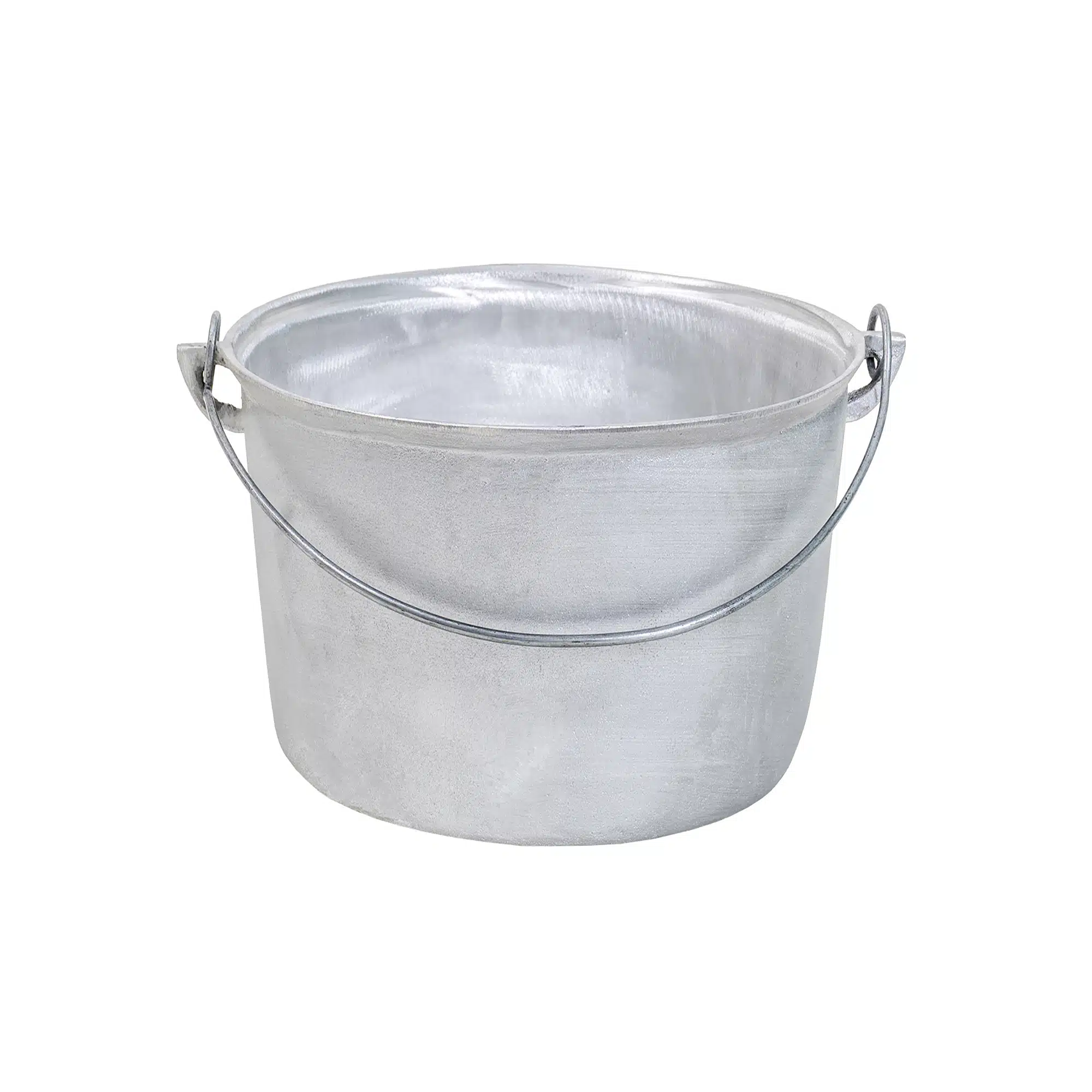 EXT 8041_2_1 Ceaun tuci aluminiu alimentar, capacitate 5L, fund drept inalt / EXT 8041_2 - imagine 1