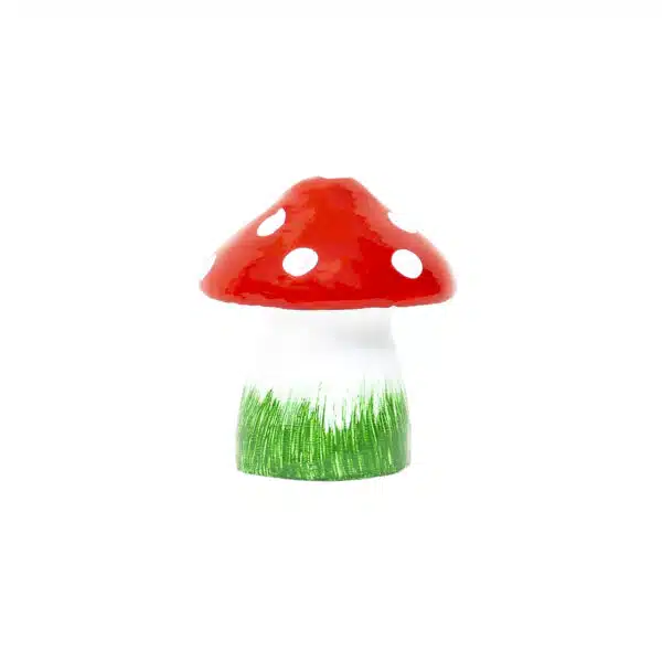 Ciuperca decorativa pentru gradina, din ceramica, mica, inaltime 14cm, latime 10cm / EXT 10187 - imagine 2