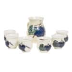 Set pentru vin din ceramica, 6 cesti 200ml + ulcior 1L / EXT 6630