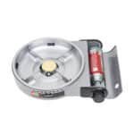 Pachet aragaz camping, cu oala si capac de sticla, putere 2.3kw, aprindere electrica, gri + 3 butelii 410ml / ZTS 5613_1 - imagine 6