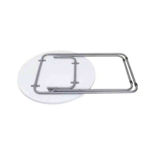 Masa plianta rotunda cu blat mdf, dimensiuni 60x65cm, alb (ZLN 6968) plus 2 x scaun bucatarie pliant (DSY 1115) / ZLN 6968_2S - imagine 7