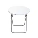 Masa plianta rotunda cu blat mdf, dimensiuni 60x65cm, alb (ZLN 6968) plus 2 x scaun bucatarie pliant (DSY 1115) / ZLN 6968_2S - imagine 6