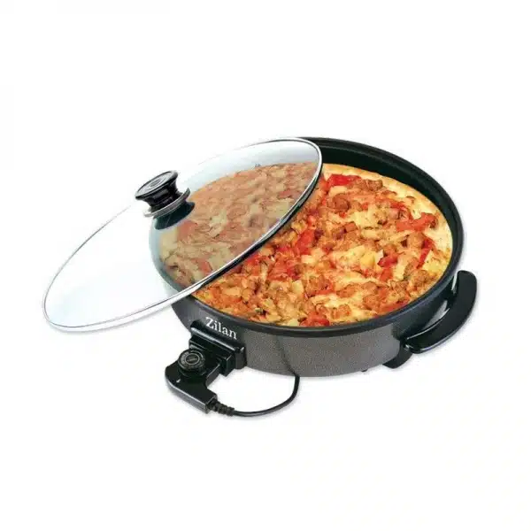 ZLN 7870_1 Tigaie electrica rotunda, pizza, grill, diametru 38 cm, putere 1500 W, capac sticla / ZLN 7870 - imagine 1
