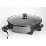 Tigaie electrica rotunda, pizza, grill, diametru 38 cm, putere 1500 W, capac sticla / ZLN 7870 - imagine 3
