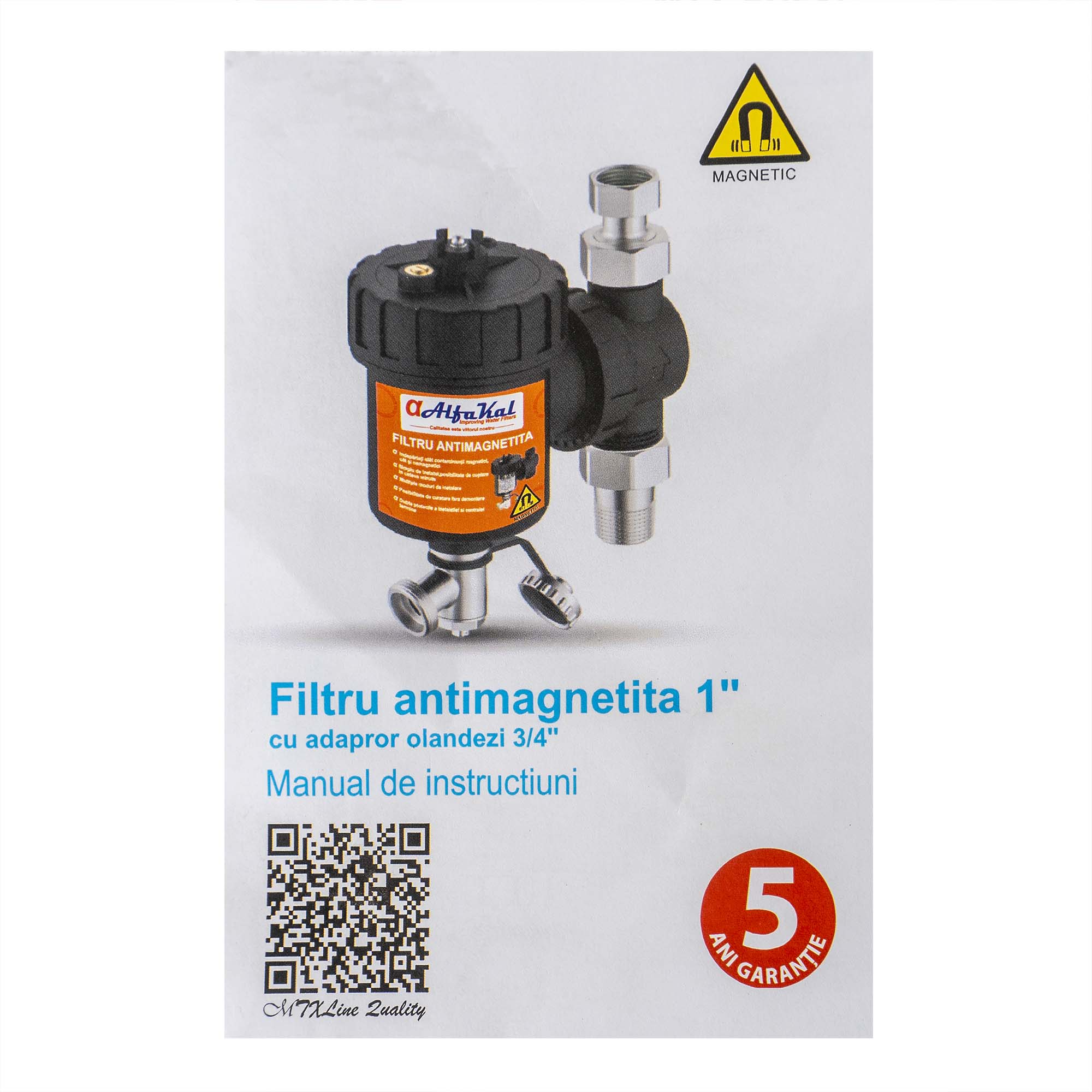 EXT 10751_3 Filtru anti-magnetita, 1 miez magnetic, 11000 Gauss / EXT 10751 - imagine 3