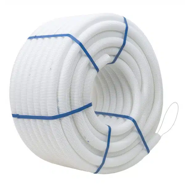 Tub flexibil, copex, din PVC cu fir de tragere, diametru 32mm, lungime 50m, alb / EXT 10809 - imagine 4