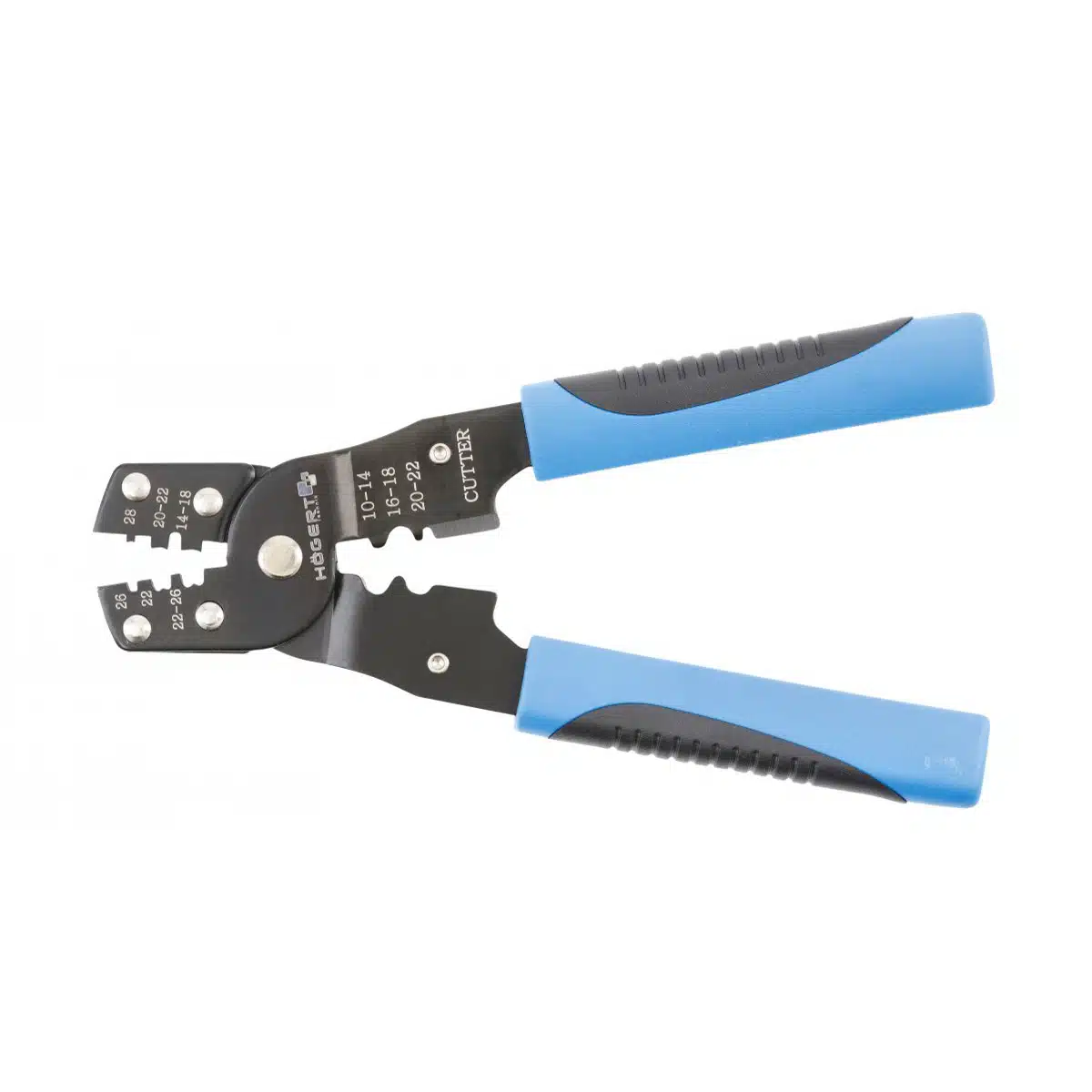 HT1P215_1 Cleste de sertizare pentru capete neizolate, 0.08-2.0mm, 0.3-6.0mm HOGERT / HT1P215 - imagine 1