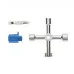 Cheie universala pentru tablouri electrice, cu 6 capete, 76mm HOGERT / HT1W760