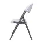 Scaun pliant din plastic pentru terasa, alb / ZTS 8192W - imagine 4