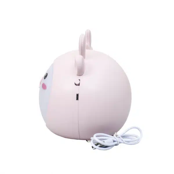 Lampa de veghe pentru copii, 3 tipuri de lumina, putere 4.2W, touch, USB, model ren roz / ZTS 8238 - imagine 3