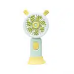 Ventilator de mana, alimentare USB, 3.7w, 3 viteze si suport, verde / ZTS 8241 - imagine 2