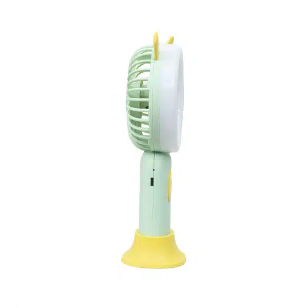 Ventilator de mana, alimentare USB, 3.7w, 3 viteze si suport, verde / ZTS 8241 - imagine 3