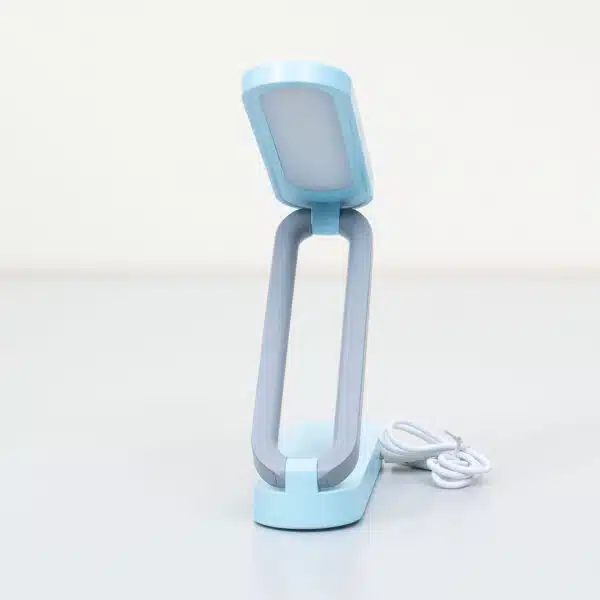 Lampa pentru birou, pliabila si portabila, 3 tipuri de lumina, putere 3W, touch, USB, bleu / ZTS 8245 - imagine 8
