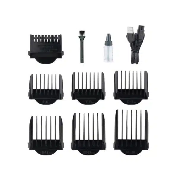 Aparat de tuns electric 7 in 1, pentru barbati reincarcabil IPX5, LED, negru / ZLN 8931 - imagine 3