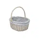 Set 3 cosuri de rachita ovale, gri inchis plus material textil / ZTS 8004 - imagine 4