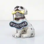 Decoratiune pentru gradina, din rasina, model catel, inaltime 19cm / ZTS 8011 - imagine 2