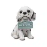 Decoratiune pentru gradina, din rasina, model catel, inaltime 16cm / ZTS 8017