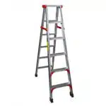 Scara dubla din aluminiu, 2x6 trepte, pliabila, maxim 150kg / ZTS 8190