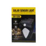 Lampa solara de perete, LED, senzor de miscare, 3 moduri de lumina SH-588 / ZTS 8195 - imagine 4