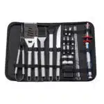 Set 24 piese din inox, pentru gratar plus borseta depozitare / ZTS 8325 - imagine 3