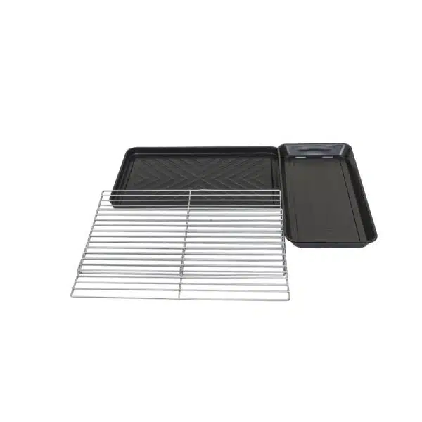 Gratar metalic, cilindric, cu 2 grile de gatit, negru / ZTS 8331 - imagine 5