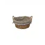 Set 3 cosuri de rachita rotunde, cu manere, maro deschis plus material textil / ZTS 8428 - imagine 5