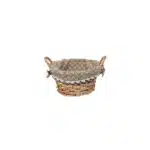 Set 3 cosuri de rachita rotunde, cu manere, maro deschis plus material textil / ZTS 8428 - imagine 6