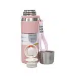 Termos interior inox, capacitate 700ml, cu capac inox, roz / ZTS 8442_2 - imagine 2