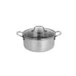 Oala cu capac ZILAN, din inox, antiaderent, diametru 24cm / ZLN 9648