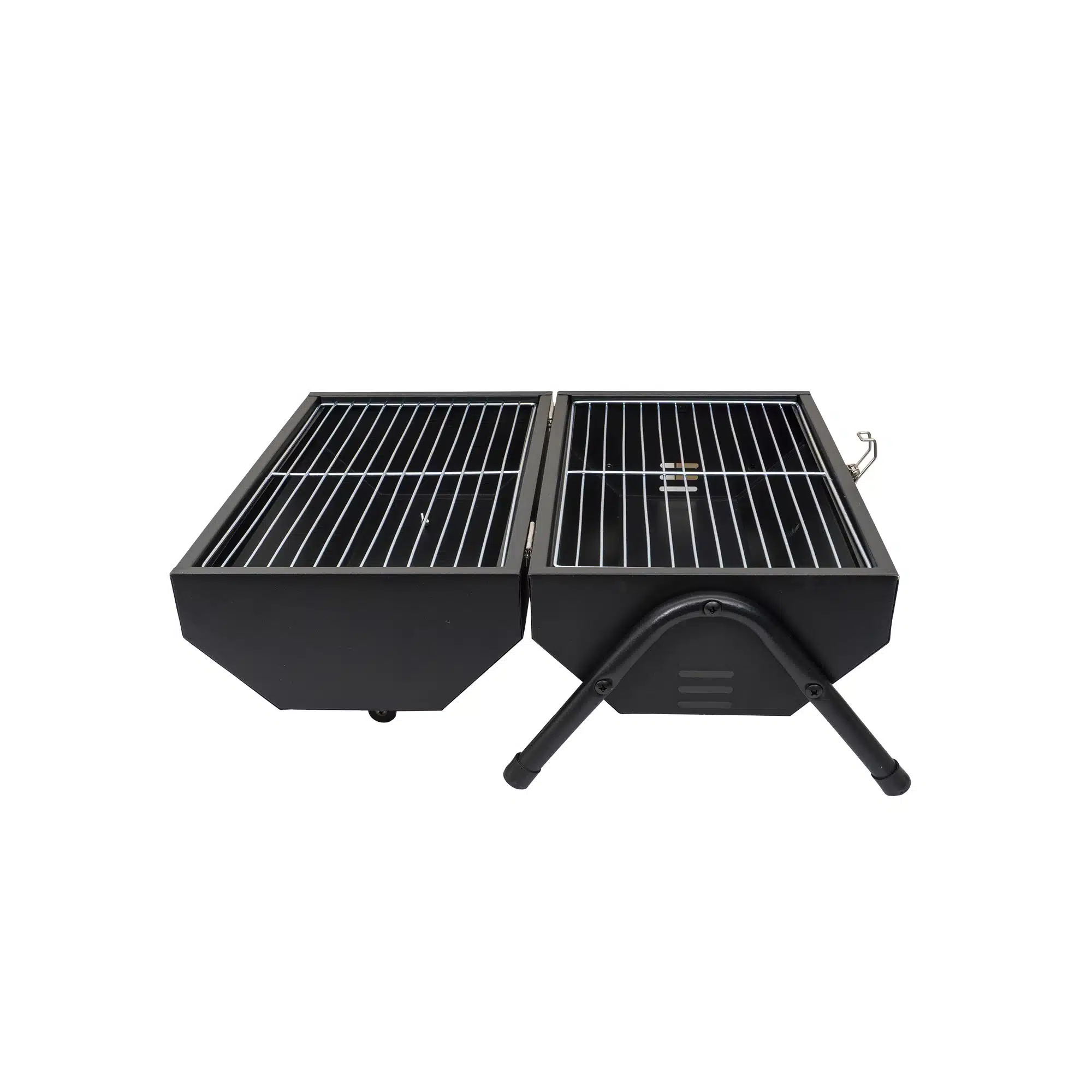 Gratar metalic, hexagonal, cu 2 grile de gatit, negru Z-TOOLS