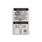 Conector 3 pini WATEPROOF IP68 / EXT 106-004-0002 - imagine 4