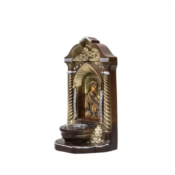 Candela mare din ipsos cu Familia Sfanta 16x12x29cm / EXT 9919_2 - imagine 2