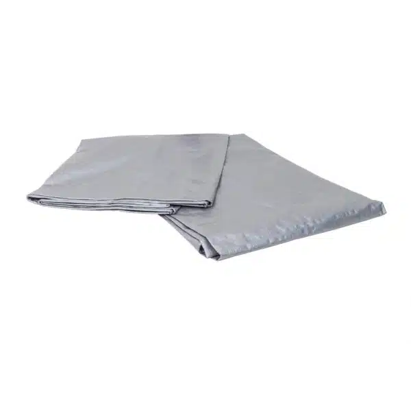 Prelata impermeabila UV, inele de prindere, 4x4m, 130gr/mp, Silver, Z-TOOLS / ZTS 8093 - imagine 3